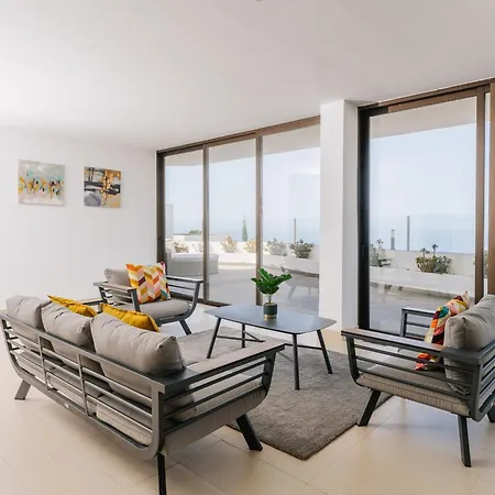 Sunset White - Ocean View, Jakuzzi, Heated Pool, Air-conditioning, Grill Villa Playa de las Américas